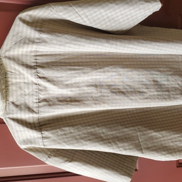 Comfort Outfitter NWT 3XL plaid light tan SS button down - Picture 10 of 12